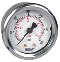 WIKA Industrial Pressure Gauge 2", 600 PSI/Bar, Liquid Filled