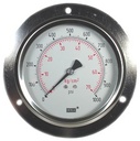 WIKA Panel Mount Gauge 4", 1000 PSI, Liquid Filled