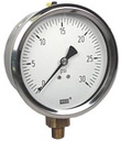 213.53 Series Industrial Brass Liquid Filled Pressure Gauge, 0 to 30 psi