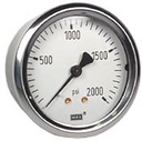 213.53 Series Industrial Brass Liquid Filled Pressure Gauge, 0 to 2000 psi