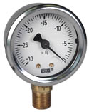 WIKA Industrial Vacuum Gauge 2", 30" Hg, Liquid Filled