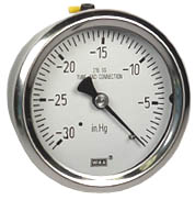 232.53 Series Stainless Steel Dry Pressure Gauge, -30 inHg to 0 psi