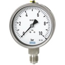 WIKA Stainless Pressure Gauge 2.5", 5000 PSI, Liquid Filled