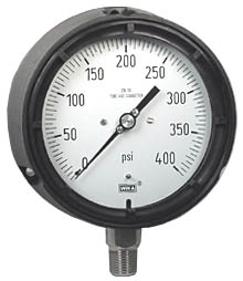 233.34 Series Stainless Steel Liquid Filled Process Gauge, 0 to 300 psi