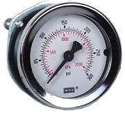 111.16PM Series Commercial Panel Mount Gauge 2", 300 PSI, 1/4" NPT