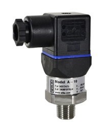 Model A-10, 0-3000 PSI, 1/4" NPT, 4-20 mA, 2-Wire, Hirschman DIN ConnectorPressure Transmitter