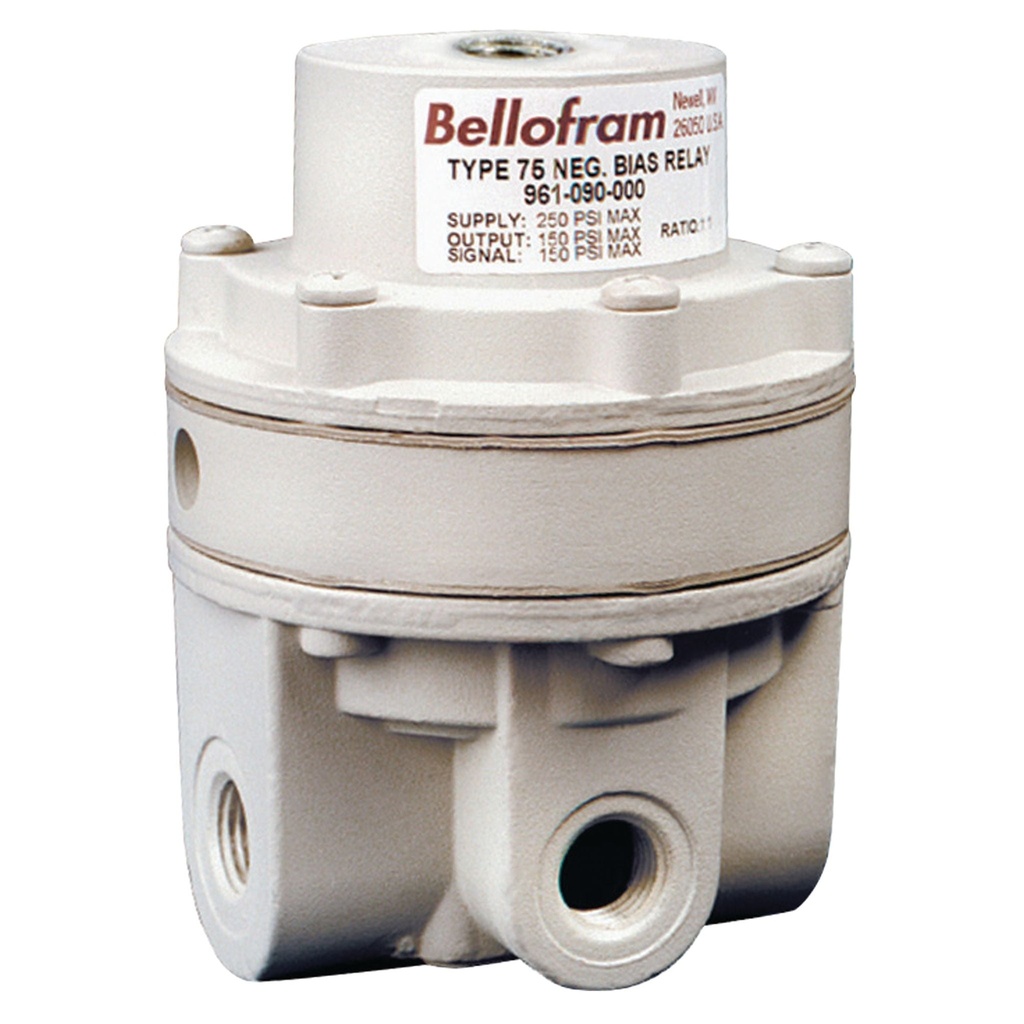 Bellofram T75 Precision Relay, 1:1 Ratio, 1/4" NPT, 0-150 PSI