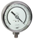 332.54 Series Dry Precision Test Pressure Gauge, 4" Dial, 30 inHg, 1/4 NPT SS Lower Mount