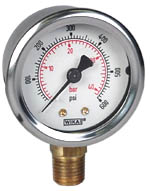 212.53 Series Industrial Brass Dry Pressure Gauge, 0 to 600 psi