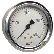 212.53 Series Industrial Brass Dry Pressure Gauge, 0 to 400 psi