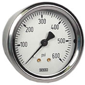 212.53 Series Industrial Brass Dry Pressure Gauge, 0 to 600 psi