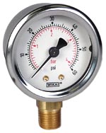 212.53 Series Industrial Brass Dry Pressure Gauge, 0 to 60 psi
