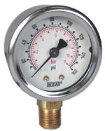 212.53 Series Industrial Brass Dry Pressure Gauge, 0 to 160 psi