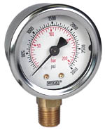 212.53 Series Industrial Brass Dry Pressure Gauge, 0 to 3000 psi