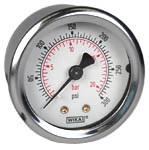 212.53 Series Industrial Brass Dry Pressure Gauge, 0 to 300 psi