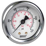 212.53 Series Industrial Brass Dry Pressure Gauge, 0 to 1500 psi