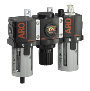 ARO Compact Filter-Regulator-Lubricator 1/4" 0-140PSI