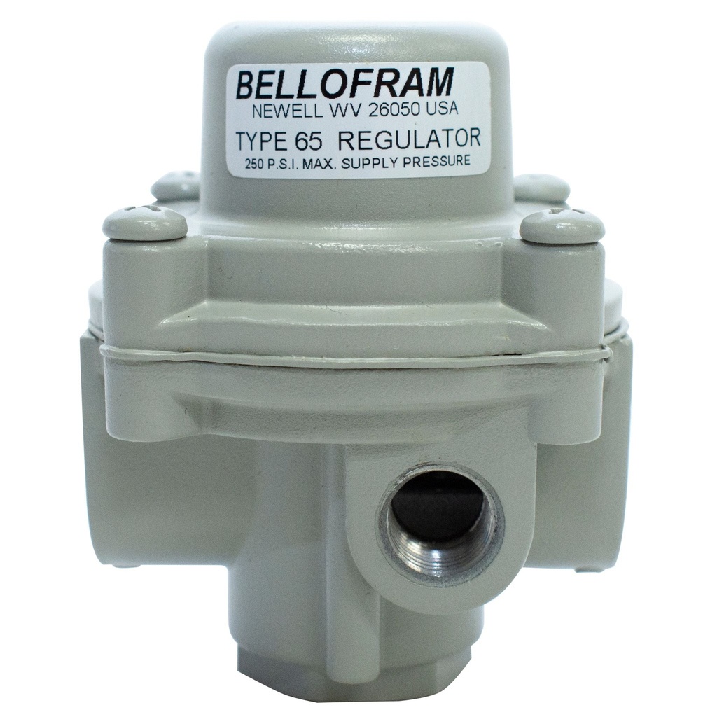 Bellofram T65 Regulator Factory Preset, 1/4" NPT, 0-20 psi w/Mounting Bracket (Preset at 10 psi)