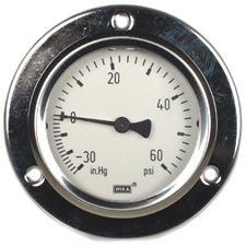 Wika 212.53 Series Pressure Gauge 30"Hg-0-60 PSI