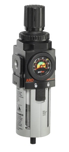 ARO Piggyback Air Filter/Regulator-Gauge 1/2", 0-140PSI