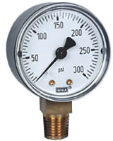 111.10 Series Brass Dry Pressure Gauge, 0 to 300 psi