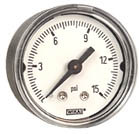 111.12 Series Brass Dry Pressure Gauge, 0 to 15 psi
