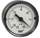 111.12 Series Dry Pressure Gauge, 1.5" Dial, 0 to -30 inHg (kg/cm2), 1/8 NPT Brass Center Back Mount