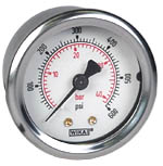 [50633694] WIKA Industrial Pressure Gauge 2", 600 PSI/Bar, Liquid Filled