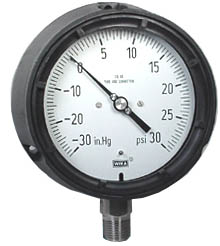 [9834745] 232.34 Series Stainless Steel Dry Process Gauge, -30 inHg to 30 psi