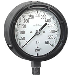 [9834065] 233.34 Series Stainless Steel Liquid Filled Process Gauge, 0 to 600 psi