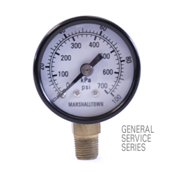 [GG15200L8] Marsh General Service Pressure Gauge 1.5", 0-200 PSI/KPa