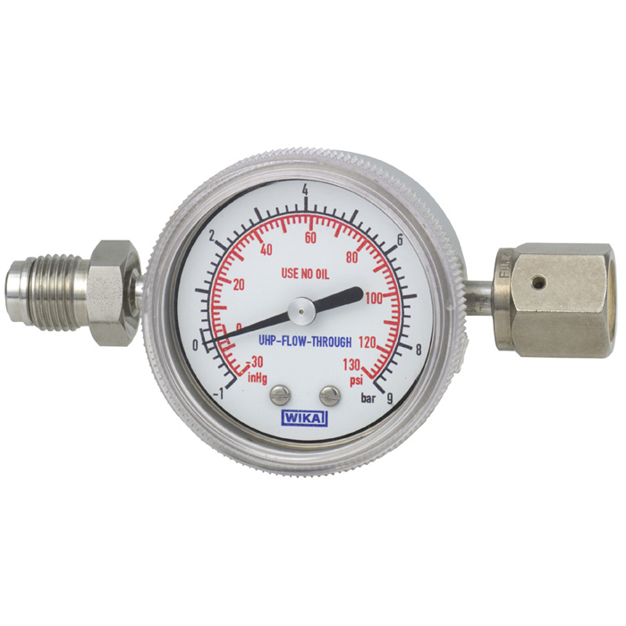 432.25 Series 2" Dry SS Diaphragm Pressure Gauge for UHP Applications, Inconel Wetted Parts