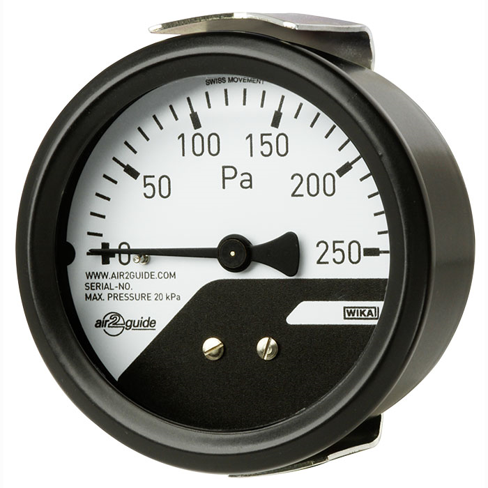 A2G-Mini Series 2.5" Differential Pressure Gauge for Ventilation & A/C