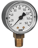 [4252951] 111.10 Series Brass Dry Pressure Gauge, 0 to 160 psi