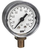 [9747265] 111.10 Series Brass Dry Pressure Gauge, 0 to 160 psi