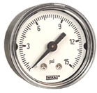 [9690209] 111.12 Series Brass Dry Pressure Gauge, 0 to 15 psi